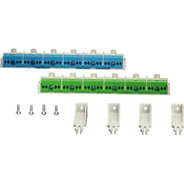 Hensel - PE and N terminal per PE/N 6 x 25 mm², 24 x 4 mm² for ENYSTAR enclosure. FIXCONNECT plug-in terminal technology for copper conductors. N separable, up to 4 different potentials. - 1