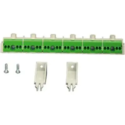 Hensel - PE terminal 6 x 25 mm², 24 x 4 mm² for ENYSTAR enclosure. FIXCONNECT plug-in terminal technology for copper conductors. - 1