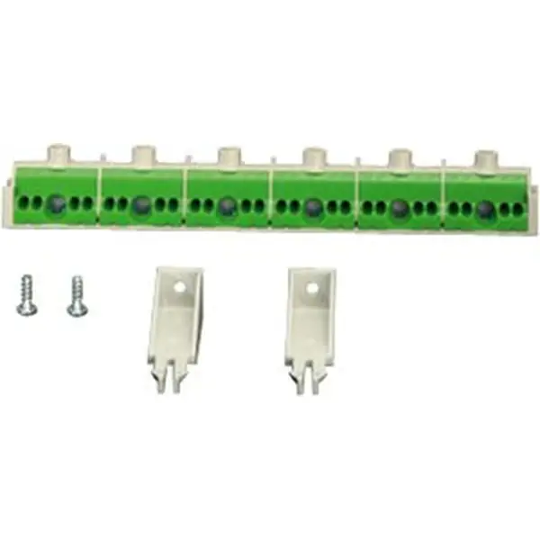 Hensel - PE terminal 6 x 25 mm², 24 x 4 mm² for ENYSTAR enclosure. FIXCONNECT plug-in terminal technology for copper conductors. - 1