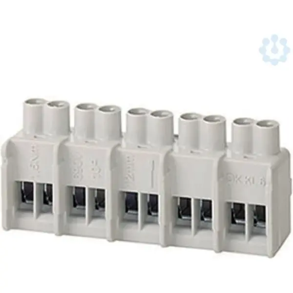Hensel - Terminals for junction boxes DK KL 06, 5-pole, 1,5-10 mm2, Cu, for assembly with bracket - 1
