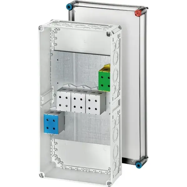 Hensel - Cable junction box K 2401 5-pole terminal 35-240 mm², with lid, grey IP65 - 1