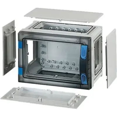 Hensel - ENYSTAR empty box, mounting dimensions 216x126x136mm, transparent door - 1