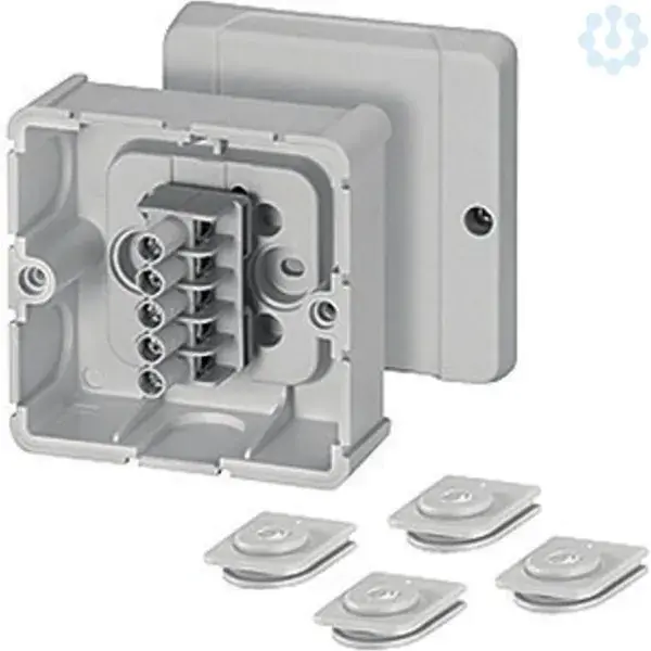 Hensel - Junction box DP 9025 88x88x49mm IP54 grey with 5x2.5mm² terminal - 1