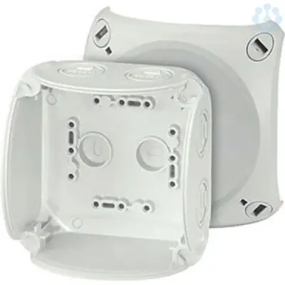 Hensel - Junction box KF 0400 G 104x104x70mm IP66/67 grey without terminals - 1