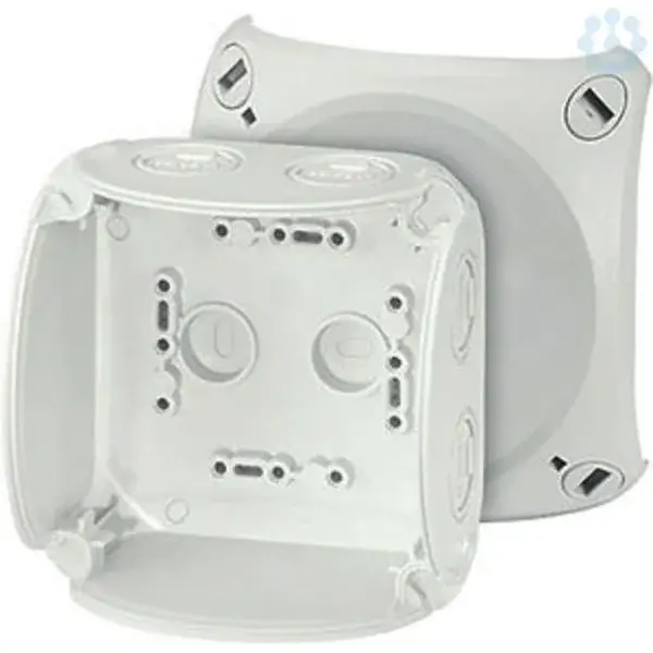 Hensel - Junction box KF 0400 G 104x104x70mm IP66/67 grey without terminals - 1