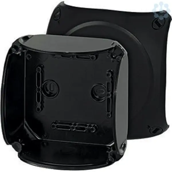 Hensel - Junction box KF 0600 C 130x130x77mm IP66/67 black without terminals - 1