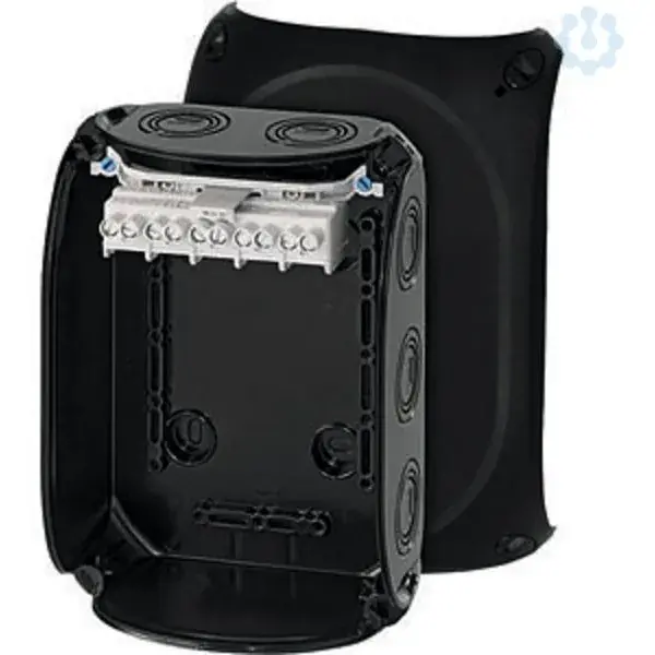Hensel - Junction box KF 1006 B 180x130x77mm IP66/67 black with 5x6mm² terminal - 1