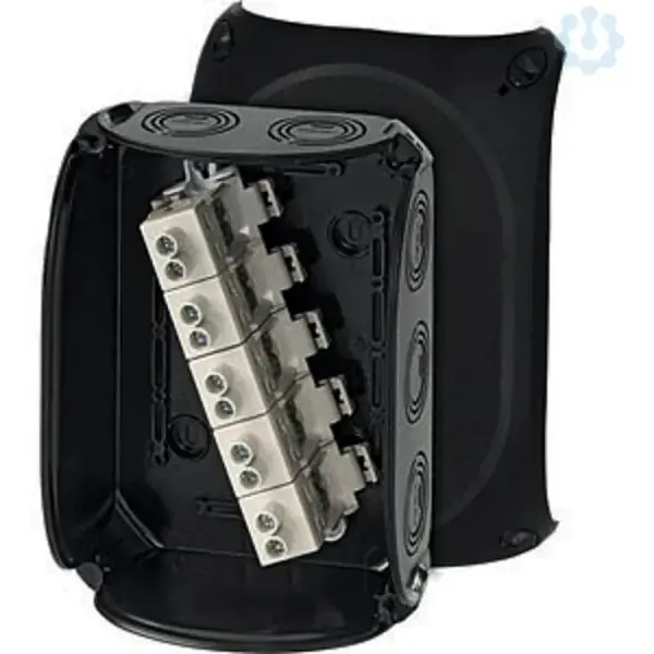 Hensel - Junction box KF 1616 B 210x155x92mm IP66/67 black with 5x16mm² terminal - 1