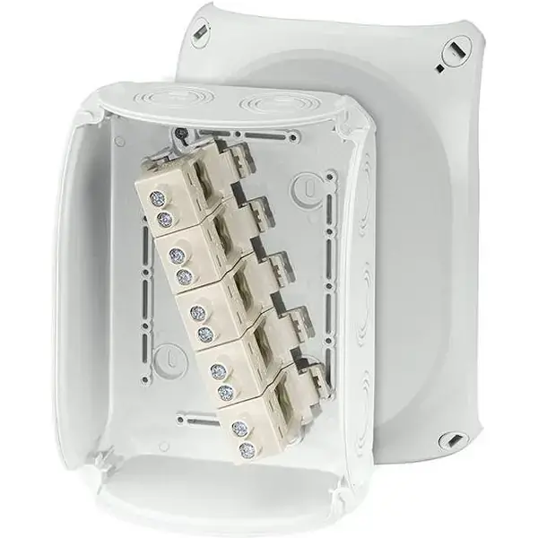 Hensel - Junction box KF 1616 G 210x155x92mm IP66/67 grey with 5x16mm² terminal - 1
