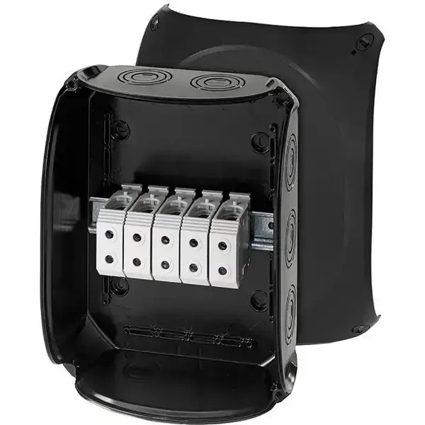 Hensel - Junction box KF 3535 B with 5 pole terminals 35 mm2, black IP66/67 - 1