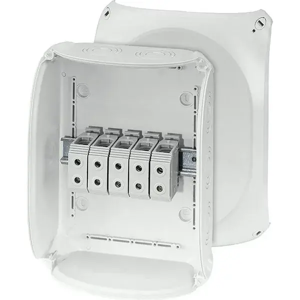 Hensel - Junction box KF 3535 G with 5 pole terminals 35 mm2, grey IP 66/67 - 1
