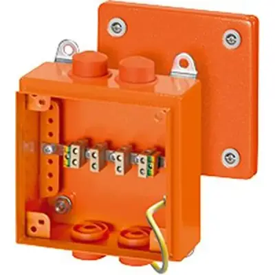 Hensel - junction box tested for intrinsic fire resistance, Diameter 0.8 (0.5 sqmm)-4 sqmm, 5p. steel sheet - 1
