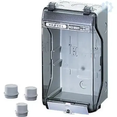 Hensel - Junction box with transparent lid KG 9001 253x136x115mm IP65 - 1