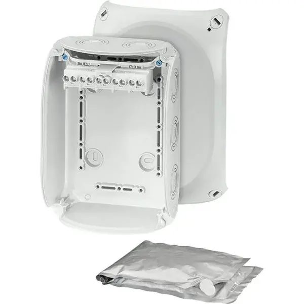 Hensel - Waterproof junction box WP 1006 G with 5 pole terminals 6 mm2, grey IP68 - 1