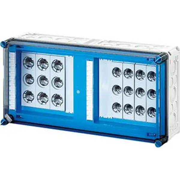 Hensel - Mi fuse box, 4x3x25A, DII, E27 bus-mounted 250 A, 5-pole, - Hensel