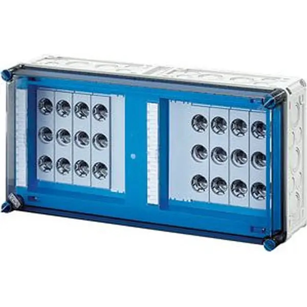 Hensel - Mi fuse box, 8x3x25A, DII, E27 bus-mounted 630 A, 5-pole, - Hensel