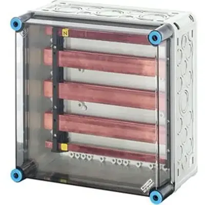 Mi Busbar Box 300x300mm, Busbars 630 A, 5-pole, - Hensel