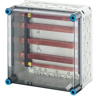 Mi Busbar Box 300x300mm, Busbars 400 A, 5-pole, - Hensel