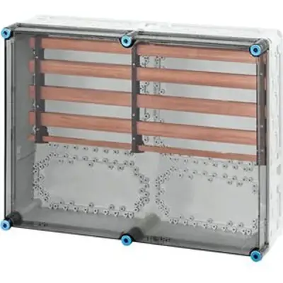 Busbars 630 A, 5-pole, Mi Busbar Boxes 600x450mm, - Hensel