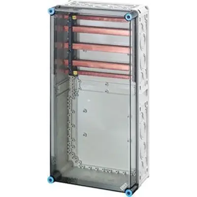 Mi Busbar Box 300x600mm, Busbars 400 A, 5-pole, - Hensel