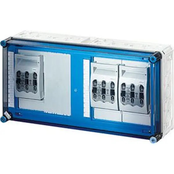 Hensel - Mi HRC fuse switch disconnector box , 3x3xHRC00,bus-mounted, 400A, 5-pole - Hensel