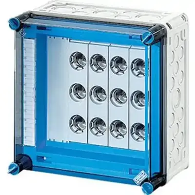Hensel - Mi fuse box, 4x3x25A, DII, E27 bus-mounted 630 A, 5-pole, - 1