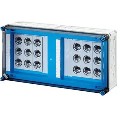 Hensel - Mi fuse box, 6x3x63A, DIII, E33 bus-mounted 400 A, 5-pole, - 1