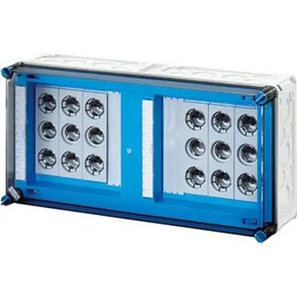 Hensel - Mi fuse box, 6x3x63A, DIII, E33 bus-mounted 400 A, 5-pole, - 1