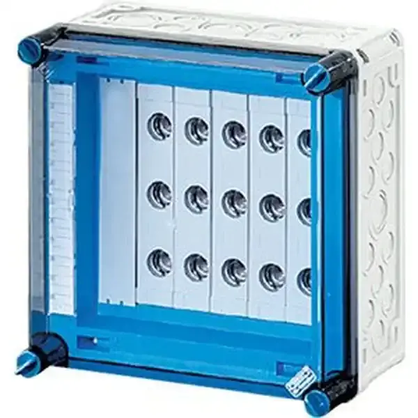 Hensel - Mi screw-type fuse box, 5x3x63A, D02,E18 bus-mounted 400 A, 5-pole, - 1