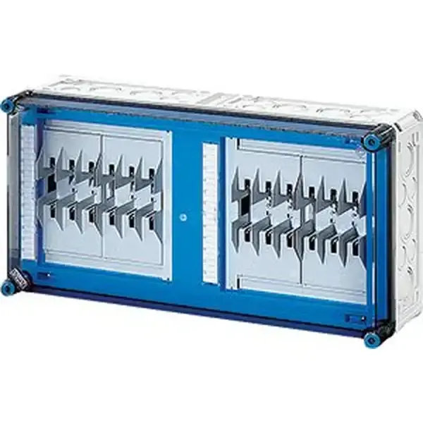Hensel - Mi HRC fuse box 4xHRC 00, 3-pole, busbar 630 A, 5-pole, - 1