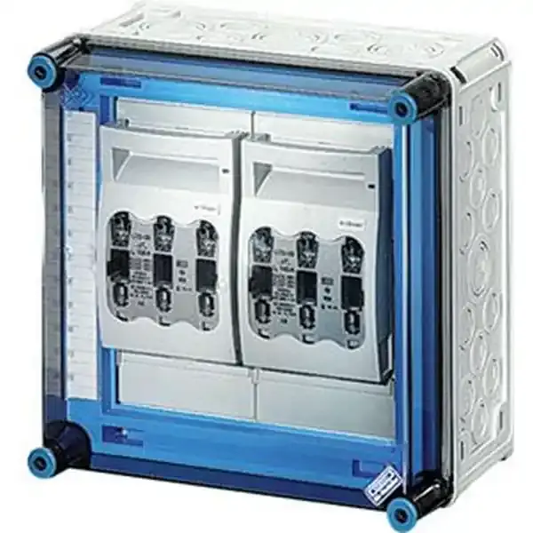 Hensel - Mi HRC fuse switch disconnector box , 2x3xHRC00,bus-mounted, 400A, 5-pole - 1