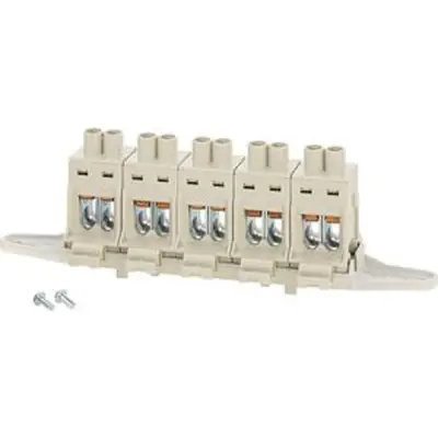 Hensel - Terminal with 2 clamping units per pole up to 25 mm². For installation in cable junction boxes types DK 25..X, DK 25..XX and KF 25..X. - 1