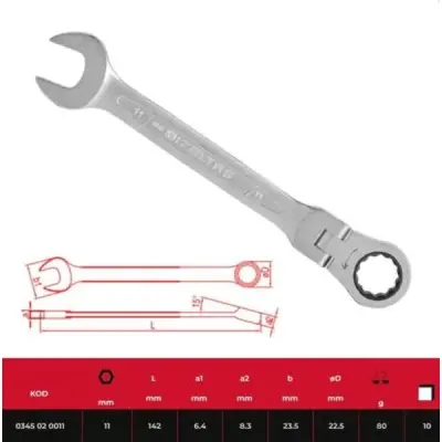 14000000033 - Flx Hndl Comb Wrch With Rcht 11 - Izeltas