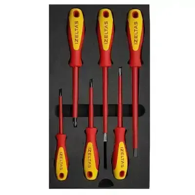 13000001333 - Ins Elec Set Scrdriv 1000v Set6 - Izeltas