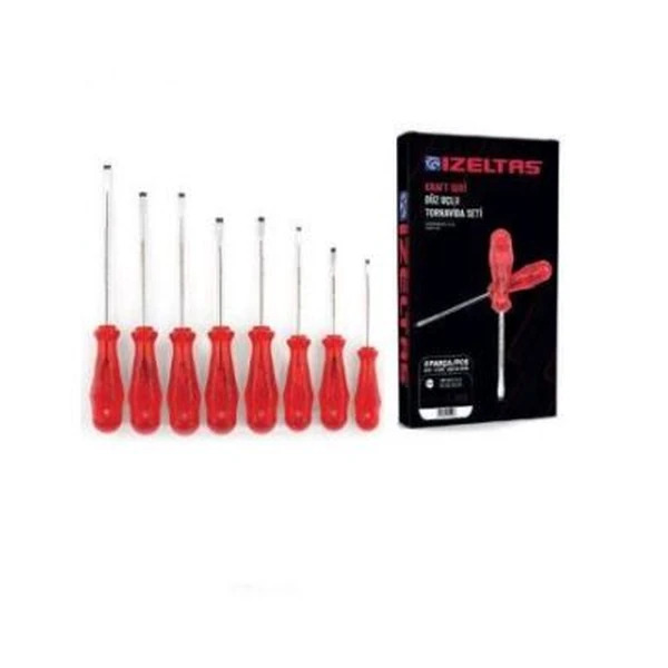 Izeltas - 13000001270 - SCRDRIV KRAFT SLOT SET8 - Izeltas