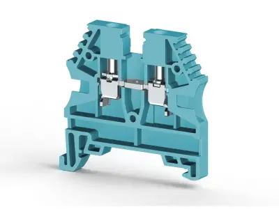 Klemsan 304121RP AVK 2.5 Blue Screw Terminal Block - Klemsan