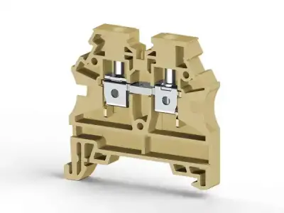 Klemsan 304139RP AVK 4 Beige Screw Terminal Block - Klemsan