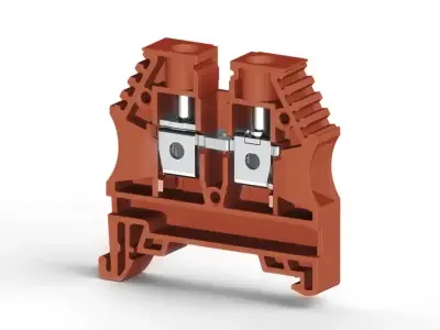 Klemsan 304144RP AVK 6 Red Screw Terminal Block - Klemsan