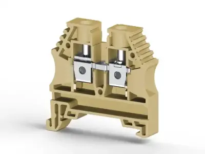 Klemsan 304149RP AVK 6 Beige Screw Terminal Block - Klemsan