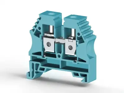 Klemsan 304151RP AVK 10 Blue Screw Terminal Block - Klemsan