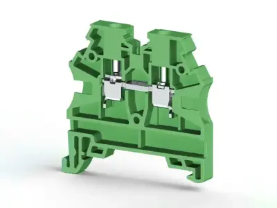 Klemsan 304202RP AVK 16 Green Screw Terminal Block - Klemsan