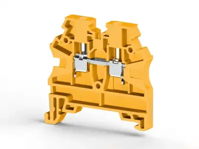 Klemsan 304203RP AVK 16 Yellow Screw Terminal Block - Klemsan