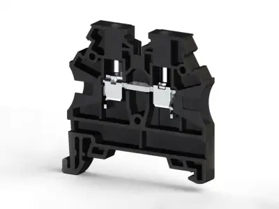 Klemsan 304205RP AVK 16 Black Screw Terminal Block - Klemsan