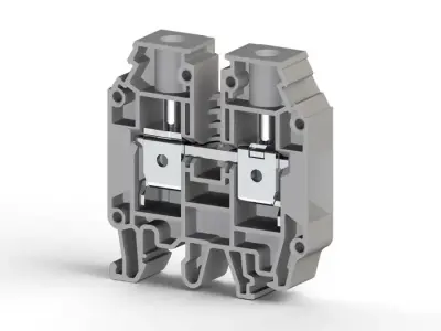 Klemsan 304240 AVK 95 Grey Screw Terminal Block - Klemsan
