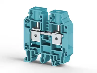 Klemsan 304241 AVK 95 Blue Screw Terminal Block - Klemsan