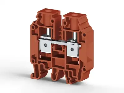 Klemsan 304244 AVK 95 Red Screw Terminal Block - Klemsan