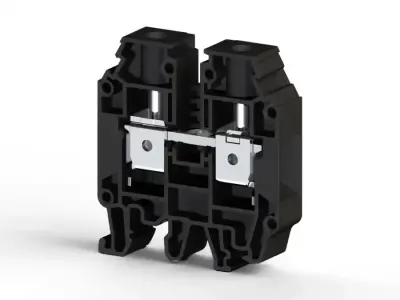 Klemsan 304245 AVK 95 Black Screw Terminal Block - Klemsan