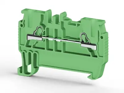Klemsan 307012 PYK Green Spring Clamp Terminal Block - Klemsan