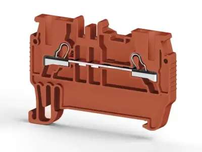 Klemsan 307014 PYK Red Spring Clamp Terminal Block - Klemsan