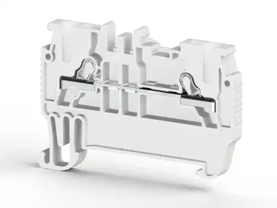 Klemsan 307016 PYK White Spring Clamp Terminal Block - Klemsan